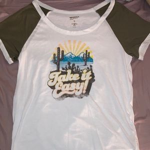 White Arizona Jean Co. Off-the-Shoulder Shirt